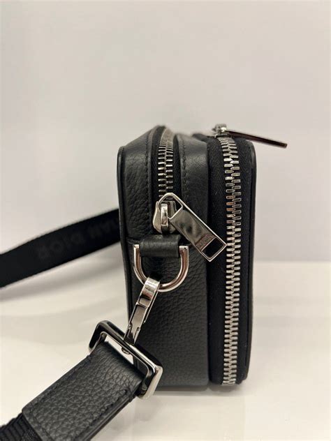 Dior x ERL Pouch in Grained Calfskin with Black Strap 